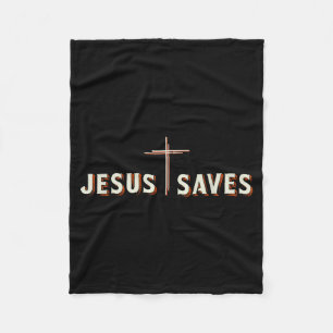 Cobertor De Velo Jesus Salva Cruz Deus Gráfico Cristão