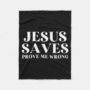 Cobertor De Velo Jesus Salva Prove Me Errado Fé Cristã Patriota