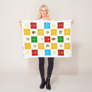 Cobertor De Velo Jesus, santos, & anjos