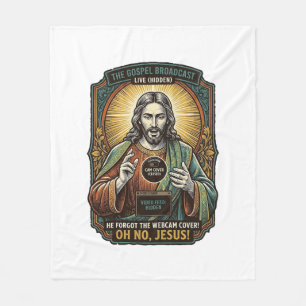 Cobertor De Velo Jesus Tela Preta Cobertura de Webcam Esquecida Vir