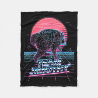 Cobertor De Velo Jimothy Guaxinim Funny Trash Panda Equipe Jimothy