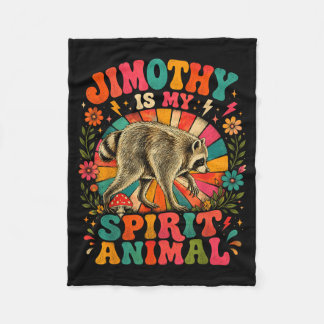 Cobertor De Velo Jimothy Is My Spirit Animal Raccoon Shirt