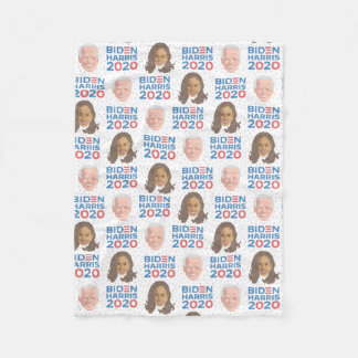 Cobertor De Velo Joe Biden e Kamala Harris Fleece Blanket