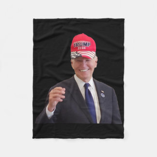 Cobertor De Velo Joe Biden engraçado usa boné Trump 2024