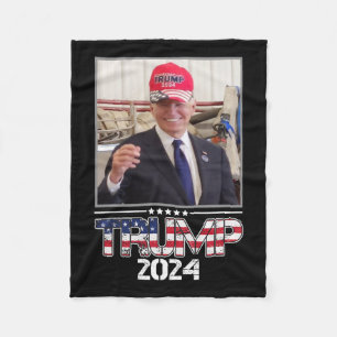 Cobertor De Velo Joe Biden Vestindo Uma Eleição Do Chapéu Trump 202