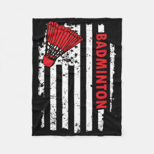 Cobertor De Velo Jogador de Badminton, Bandeira Dos Estados Unidos