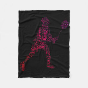 Cobertor De Velo Jogador de Badminton Squash Badminton Peteca