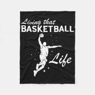 Cobertor De Velo Jogador de basquete de basquete Dunbasquetebol