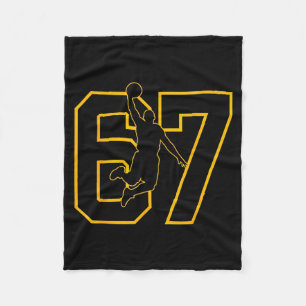 Cobertor De Velo Jogador de Basquete Gotejamento Número 67 