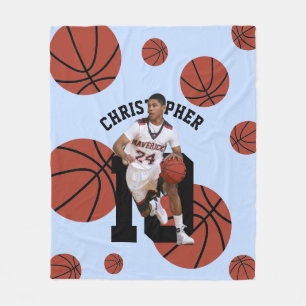 Cobertor De Velo Jogador de Basquete Personalizado