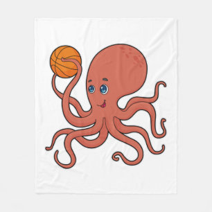 Cobertor De Velo Jogador de basquetebol do Octopus