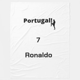 Cobertor De Velo Jogador de Futebol Português personalizável