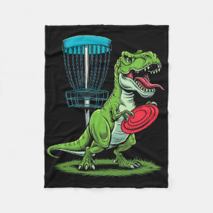 Cobertor De Velo Jogador de Golfe de Disco Dinosaur T-rex Engraçado
