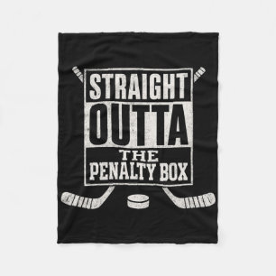 Cobertor De Velo Jogador de Hóquei no Gelo Straight Outta The Penal