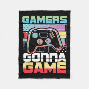 Cobertor De Velo Jogador de jogos do Gongo Engraçado