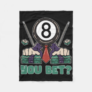 Cobertor De Velo Jogador de Piscina 8 Ball Billiard Oito Ball Billi