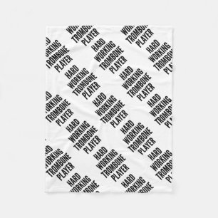 Cobertor De Velo Jogador de Trombone de Trabalho do duro