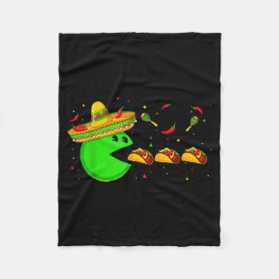 Cobertor De Velo Jogador de videogame da festa mexicana cinco de ma