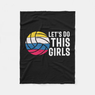 Cobertor De Velo Jogador de Voleibol   Deixem-nas fazer isso, menin