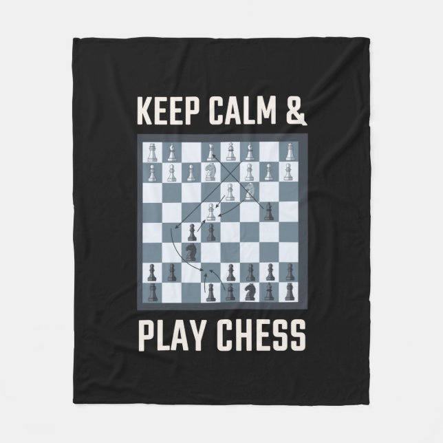 Cobertor De Velo Jogador de Xadrez do Conselho Chess (Frente)