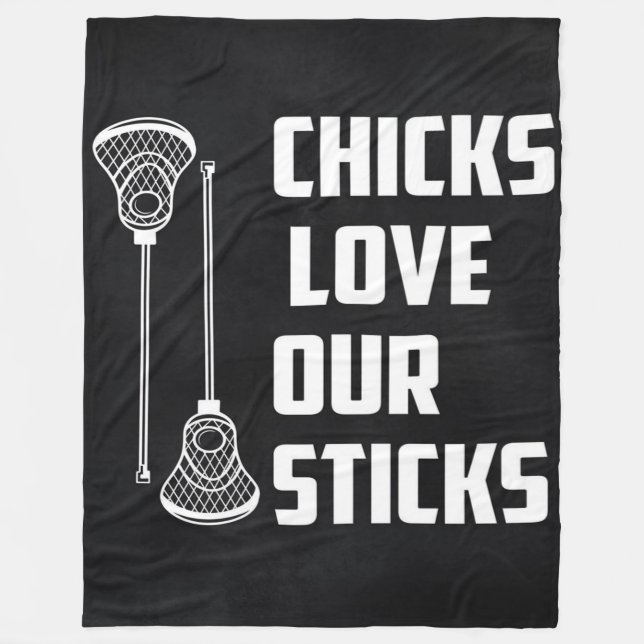 Cobertor De Velo Jogador Funny Lacrosse Pun - Gift Lacrosse Lover (Frente)
