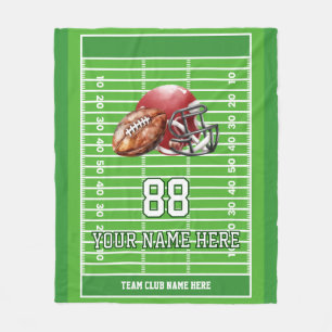 Cobertor De Velo Jogador Personalizado da Equipe de Futebol