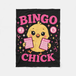 Cobertor De Velo Jogadora de Bingo Menina Frango Bingo Galinha 