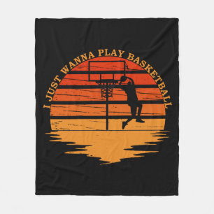 Cobertor De Velo Jogadores de basquetebol estilo vintage retro suns