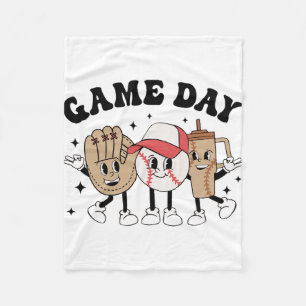 Cobertor De Velo Jogo de beisebol Dia da Vintage Dia de as mães Mul