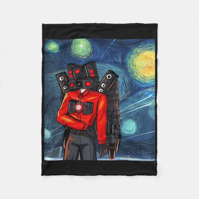 Cobertor De Velo Jogo de videogame Birthday Boy Speakerman (Frente)