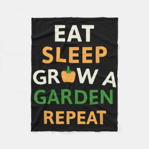 Cobertor De Velo Jogo Divertido Comer Dormir Cultivar Um Jardim Rep