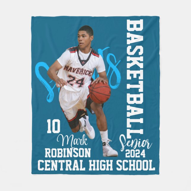 Cobertor De Velo Jogo do Jogador de Fotos do Esporte (Frente)