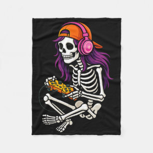 Cobertor De Velo Jogo Skeleton Meninas do Halloween Mulheres Vídeo
