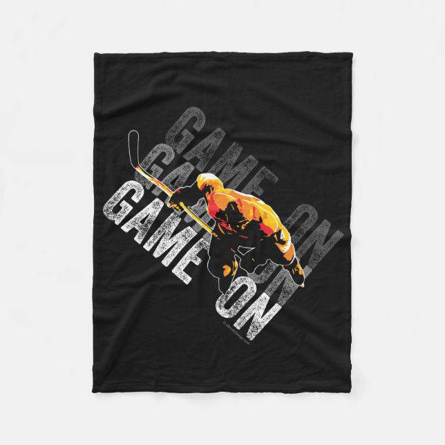 Cobertor De Velo Jogo sobre Flancada de Folha (Hockey) (Frente)