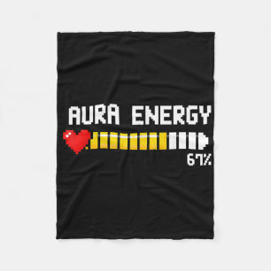 Cobertor De Velo Jogos 67 Aura Energia 67 Porcento Meme Gamer Retro