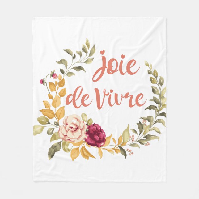 Cobertor De Velo Joie de Vivre French Say (Frente)