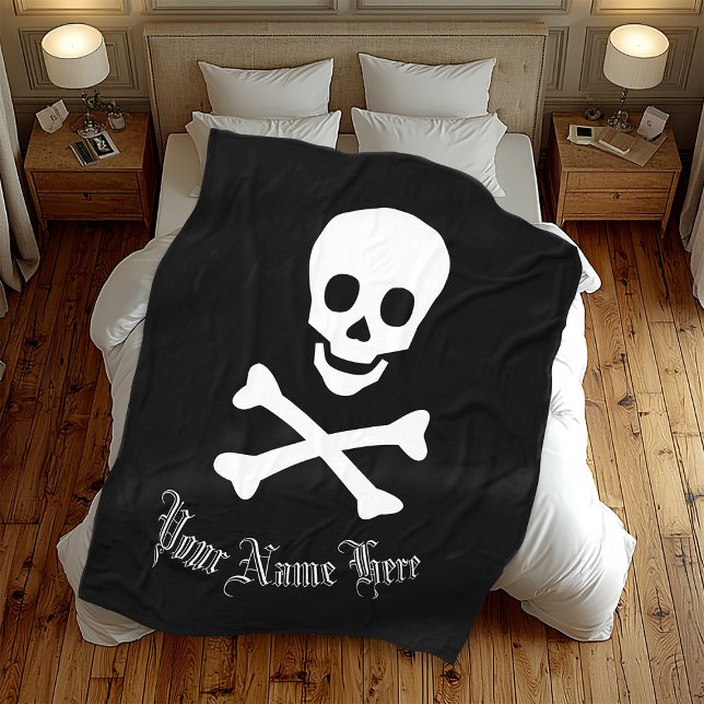 Cobertor De Velo Jolly Roger Personalizado Caveira Personalizável P (Criador carregado)