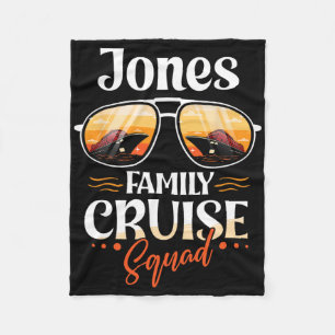 Cobertor De Velo Jones Family Cruise Squad Personalizado Jones Vaca
