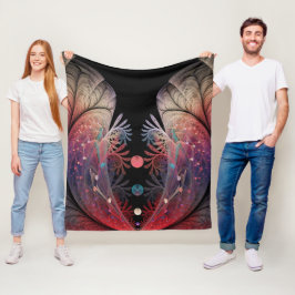 Cobertor De Velo Jonglage Abstrato Modern Fantasy Fractal Art