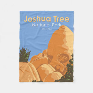 Cobertor De Velo Joshua Tree National Park Skull Rock California