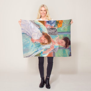 Cobertor De Velo Jovem Mãe Costurando, Mary Cassatt