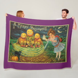 Cobertor De Velo Jovens Bruxas: Homens Abóbora em Magick Altar