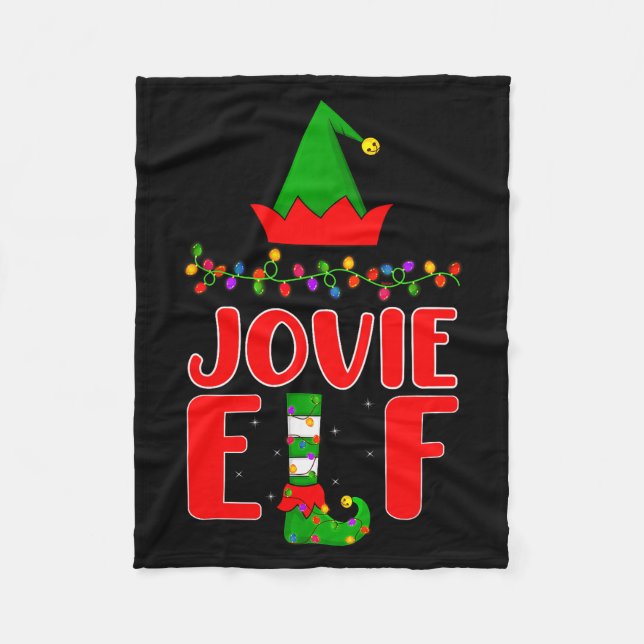 Cobertor De Velo Jovie Elf Matching Family Lighting Christmas  (Frente)