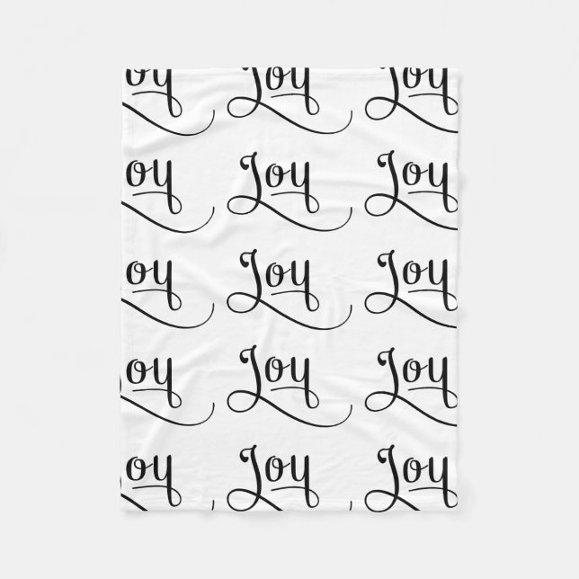 Cobertor De Velo Joy Script Black (Frente)