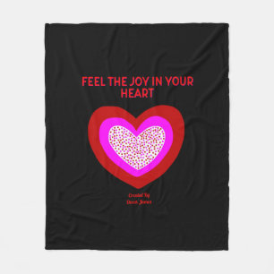 Cobertor De Velo Joyful Heart Medium Fleece Blanket