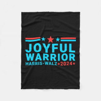 Cobertor De Velo Joyful Warrior Kamala Harris Tim Walz Walz 2024