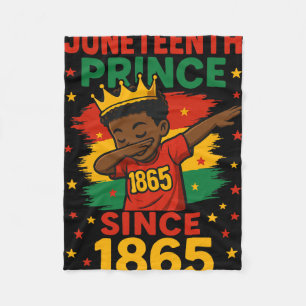 Cobertor De Velo Juneteenth 1865 Crianças Menino Dabbing Príncipe A