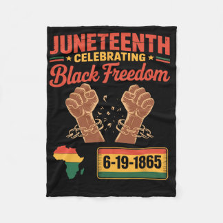 Cobertor De Velo Juneteenth 2025 Celebrando a Liberdade Negra 6-19-