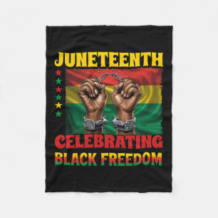 Cobertor De Velo Juneteenth Celebrando a Liberdade Negra 1865 Afric