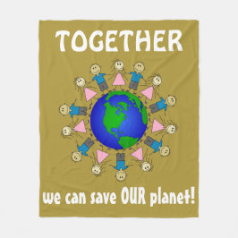 Cobertor De Velo JUNTOS podemos salvar nossa mensagem de beleza do